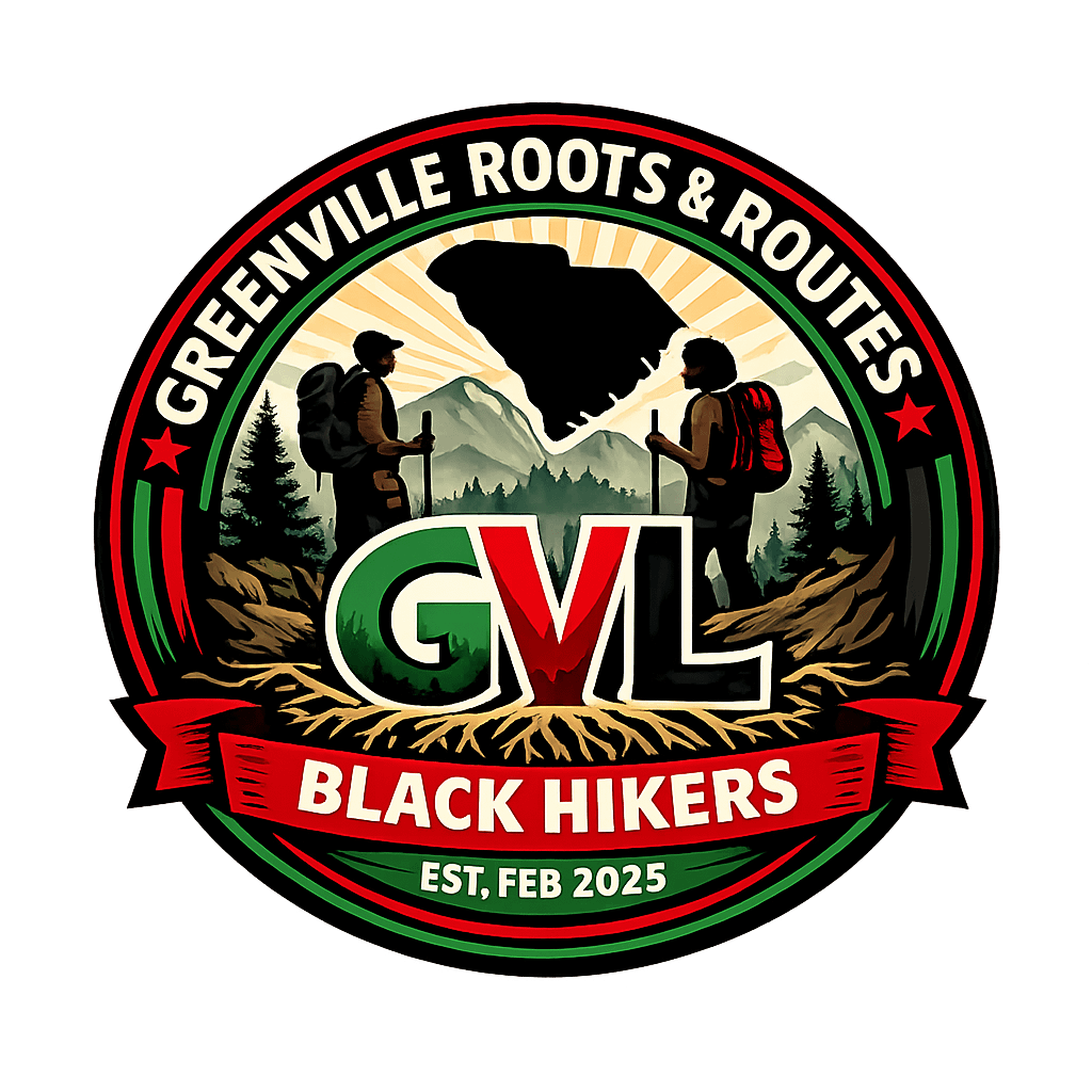 GVL Roots & Routes: Black Hikers Logo